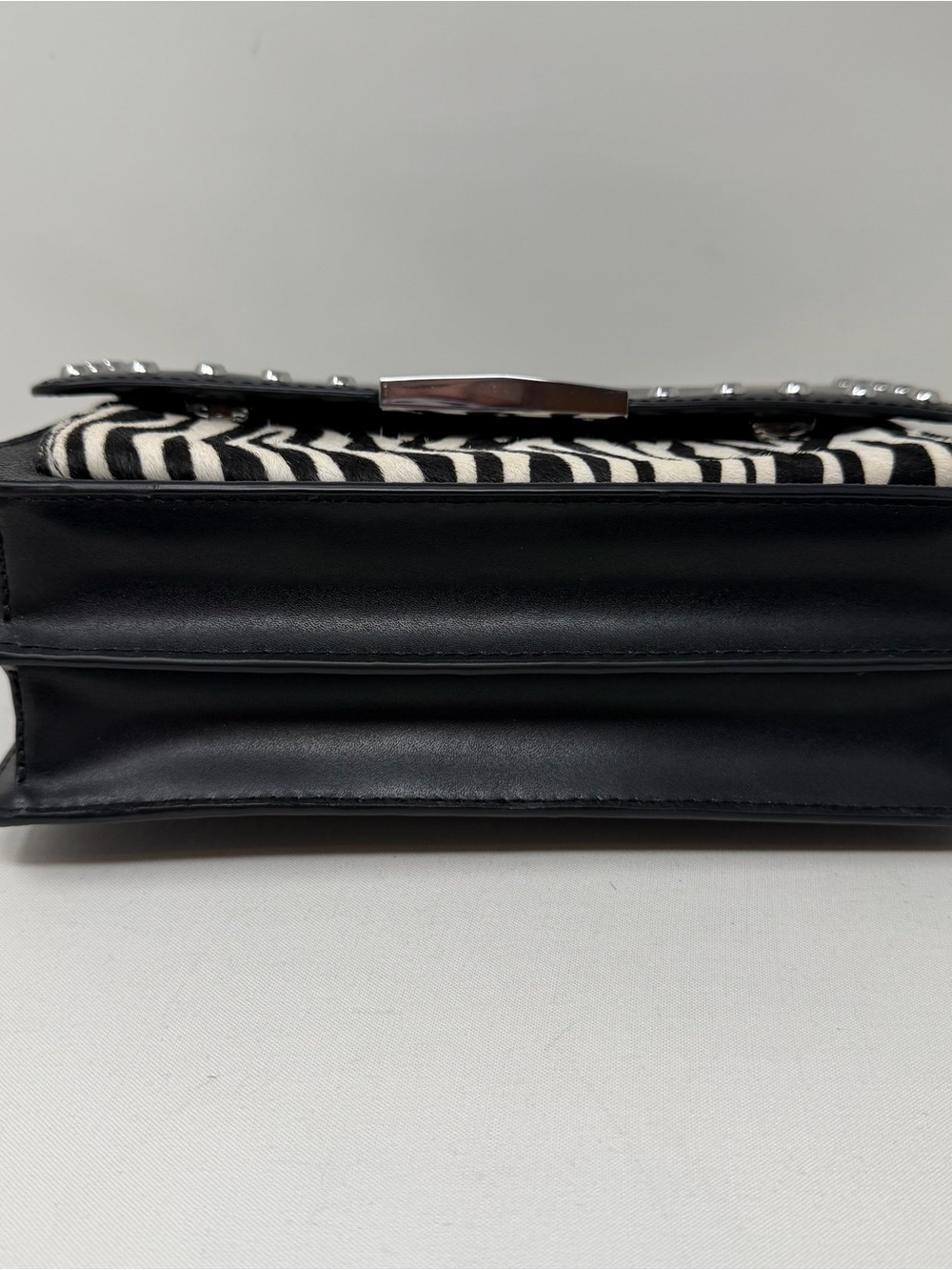NEW MICHAEL KORS JADE BLACK MULTI ZEBRA GUSSET SHOULDER BAG - Picture 15 of 16